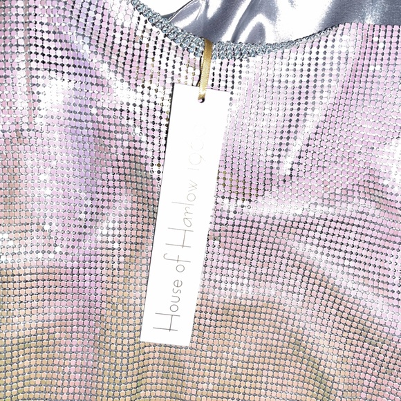 HOUSE OF HARLOW 1960 Rhinestone Mini Dress- NEW - Picture 6 of 10